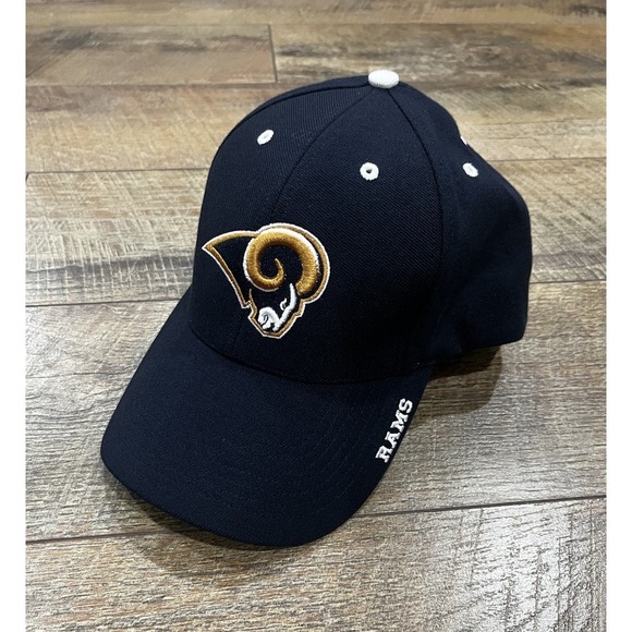 twins enterprise Other - Vintage 90s St. Louis Rams Hat TWINS Enterprise Navy Blue Fitted‎ Cap M/L NFL